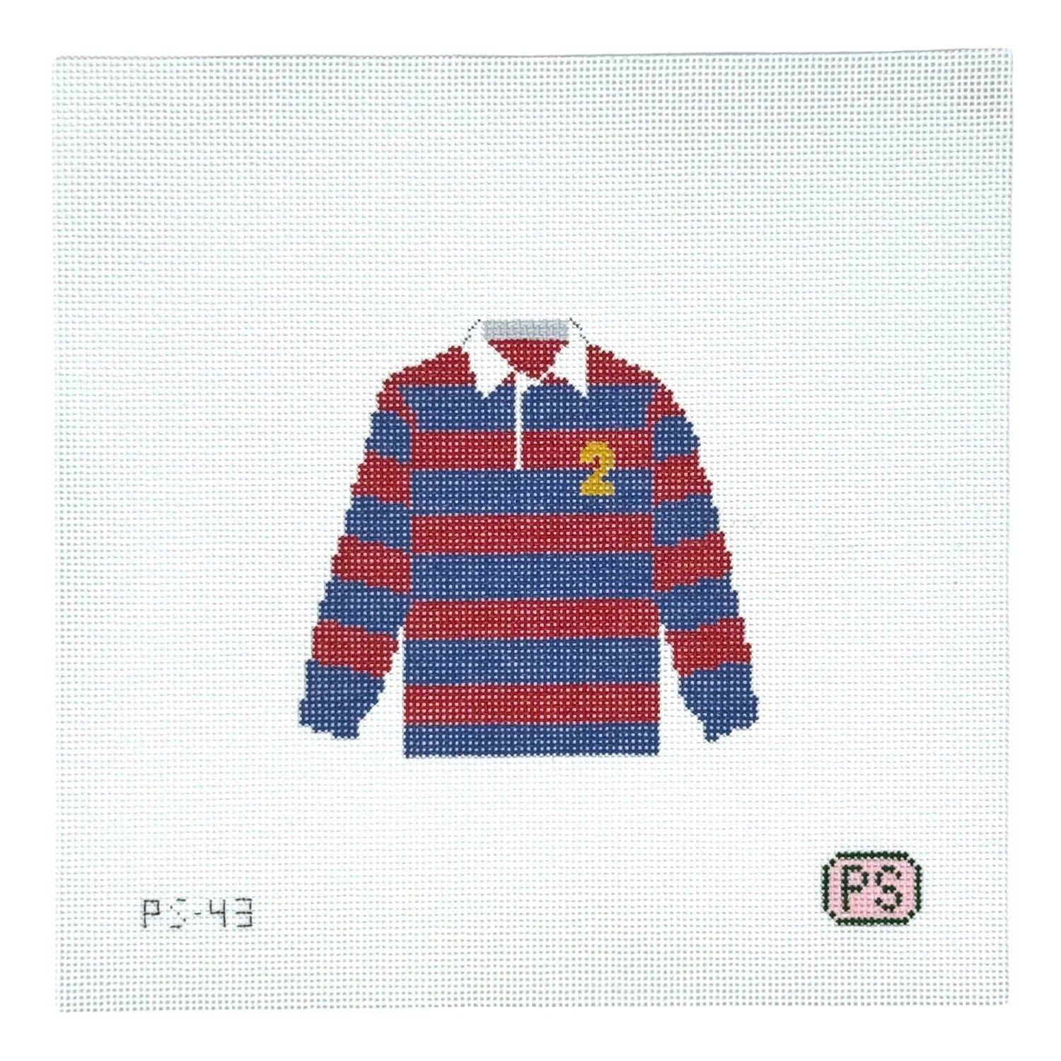 PS-43 Red & Blue Rugby Front View