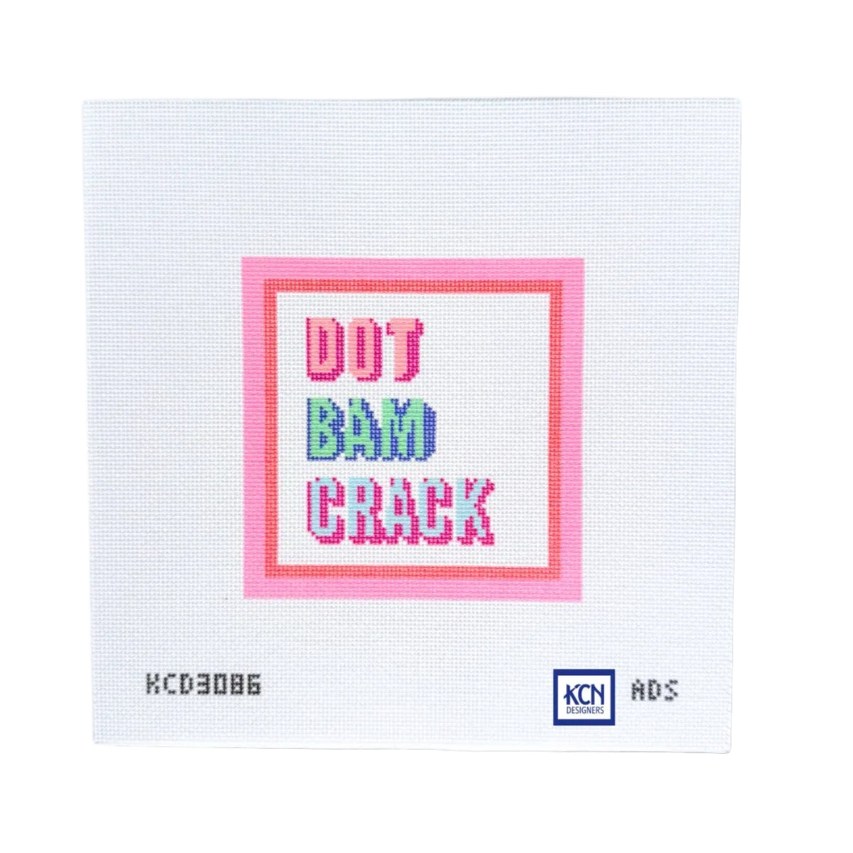 Dot Bam Crack needlepoint canvas from KC Needlepoint