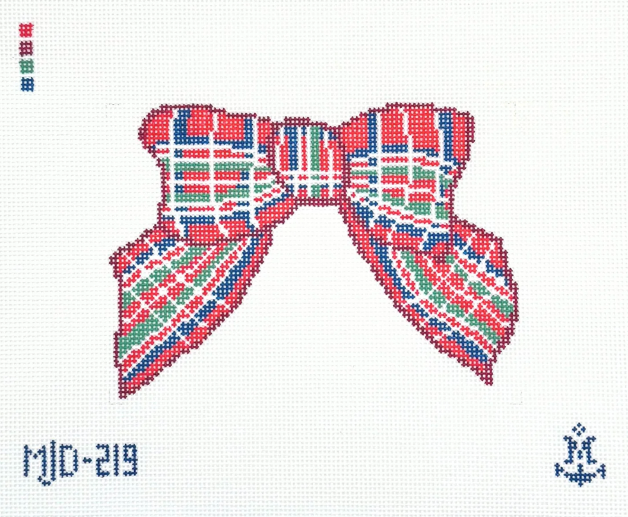 Plaid Bow- Fancy Stitch