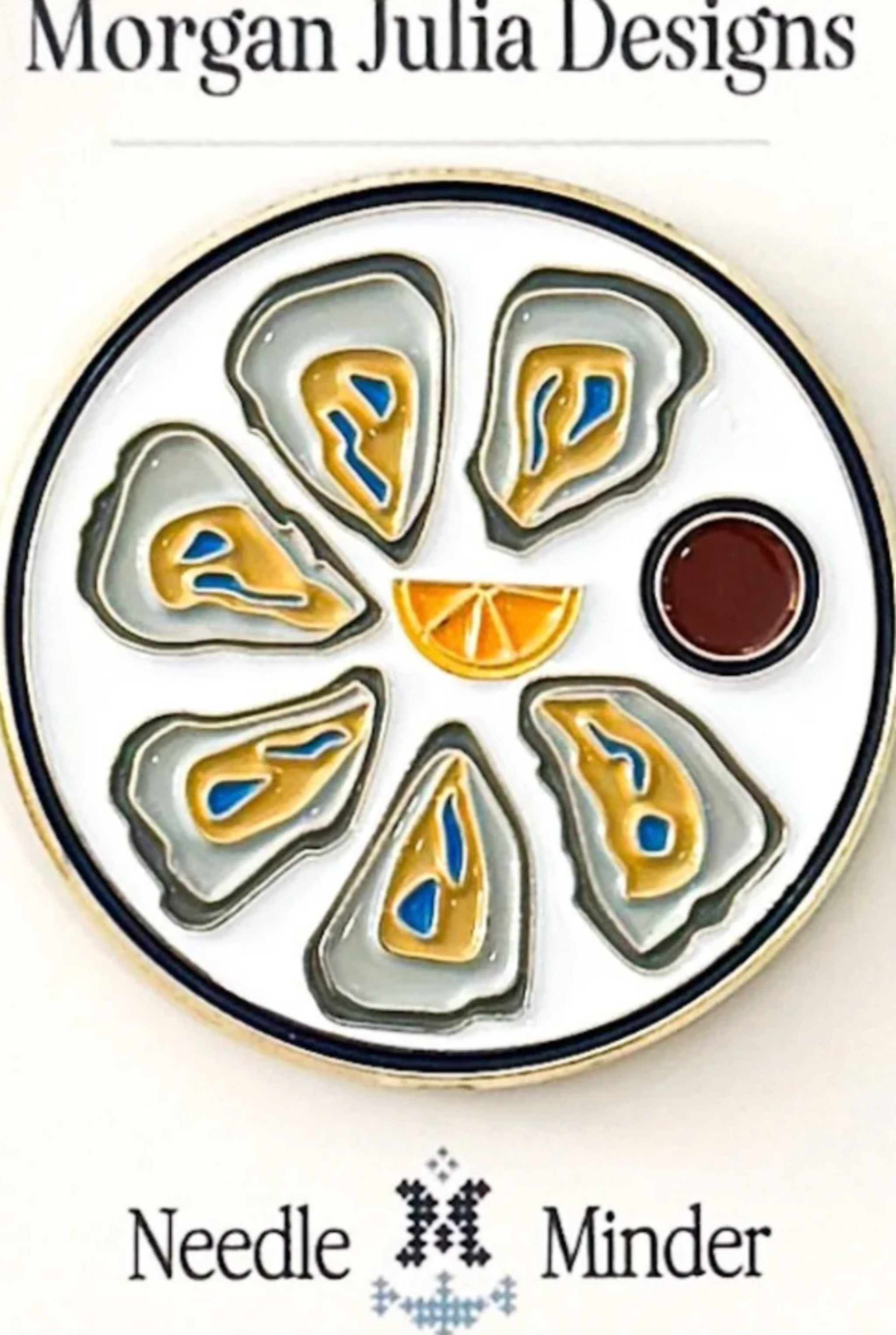 Oysters on the Half Shell Needle Minder-Fancy Stitch