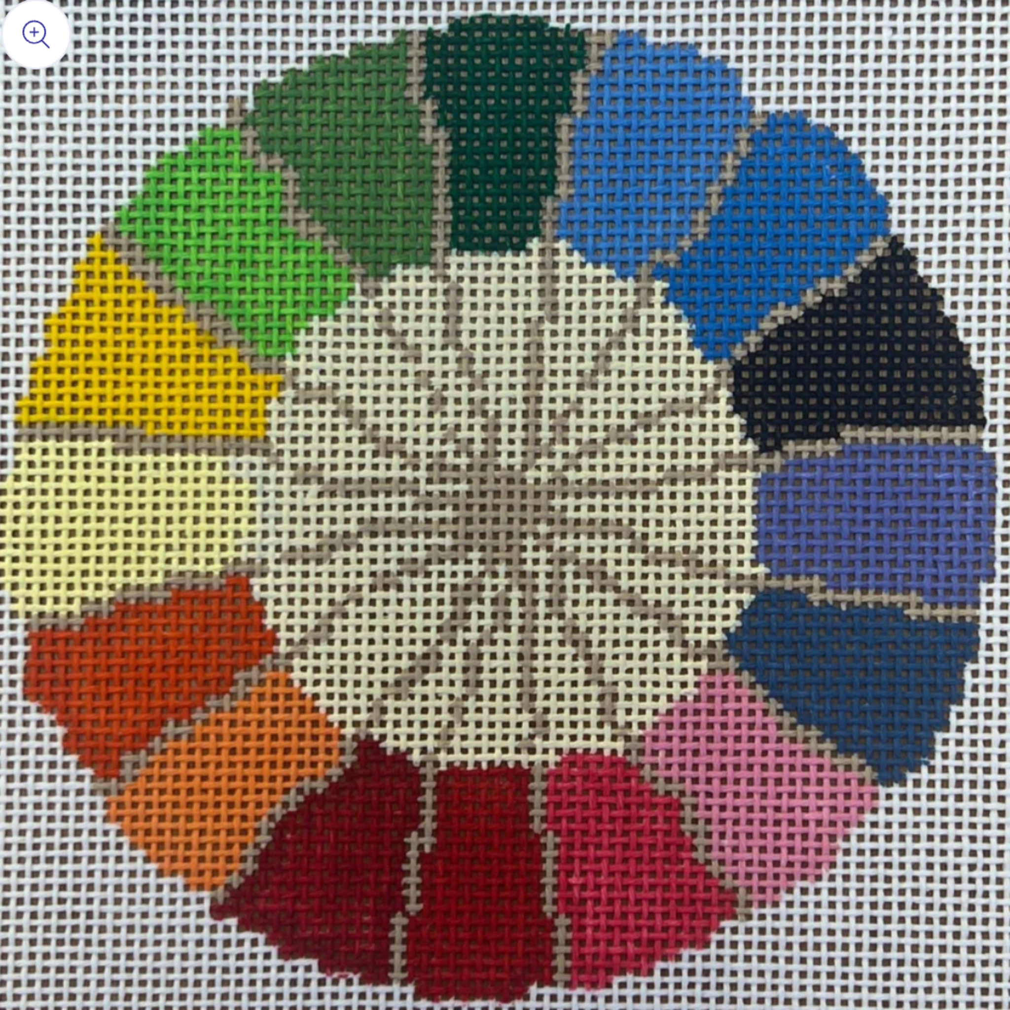 Color Wheel Round-Fancy Stitch