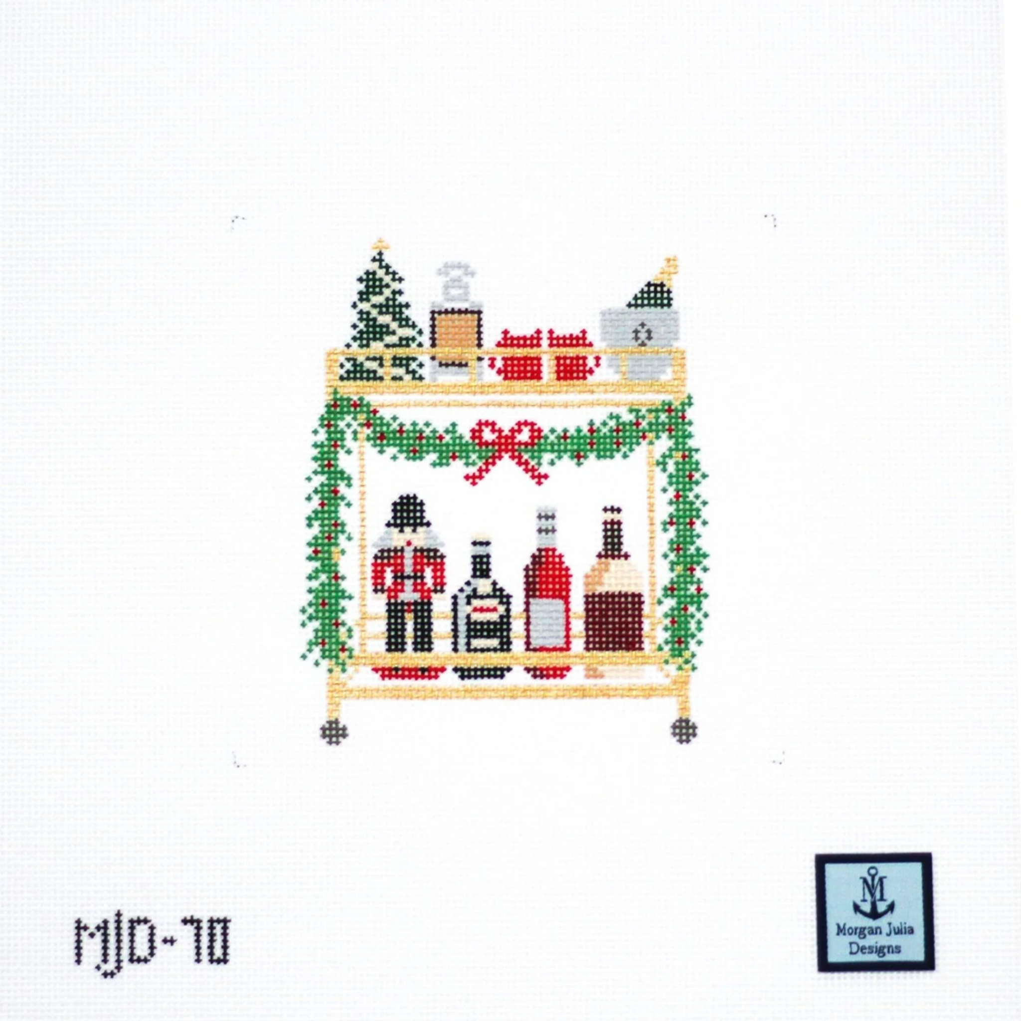 Christmas Bar Cart- Fancy Stitch