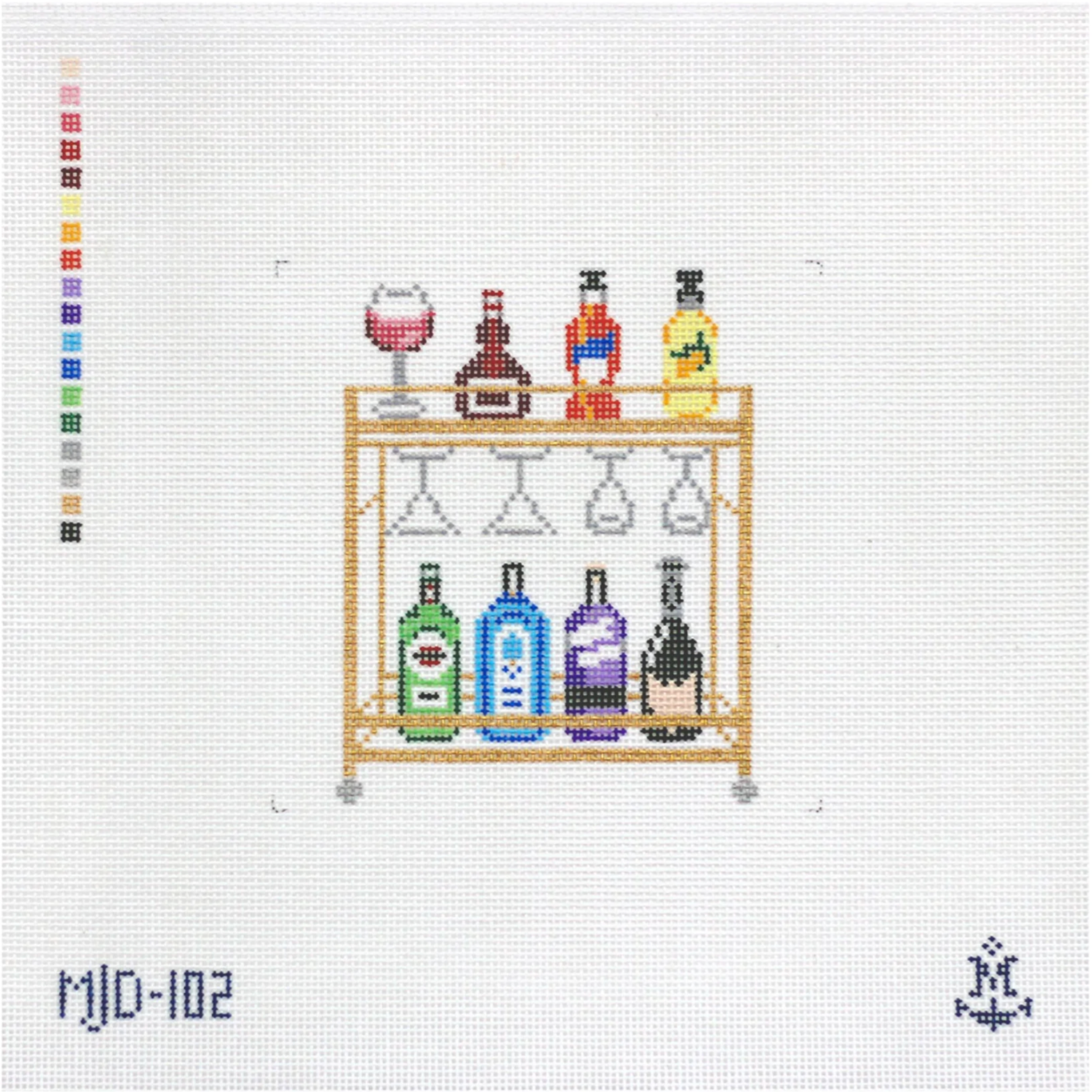 Rainbow Bar Cart- Fancy Stitch