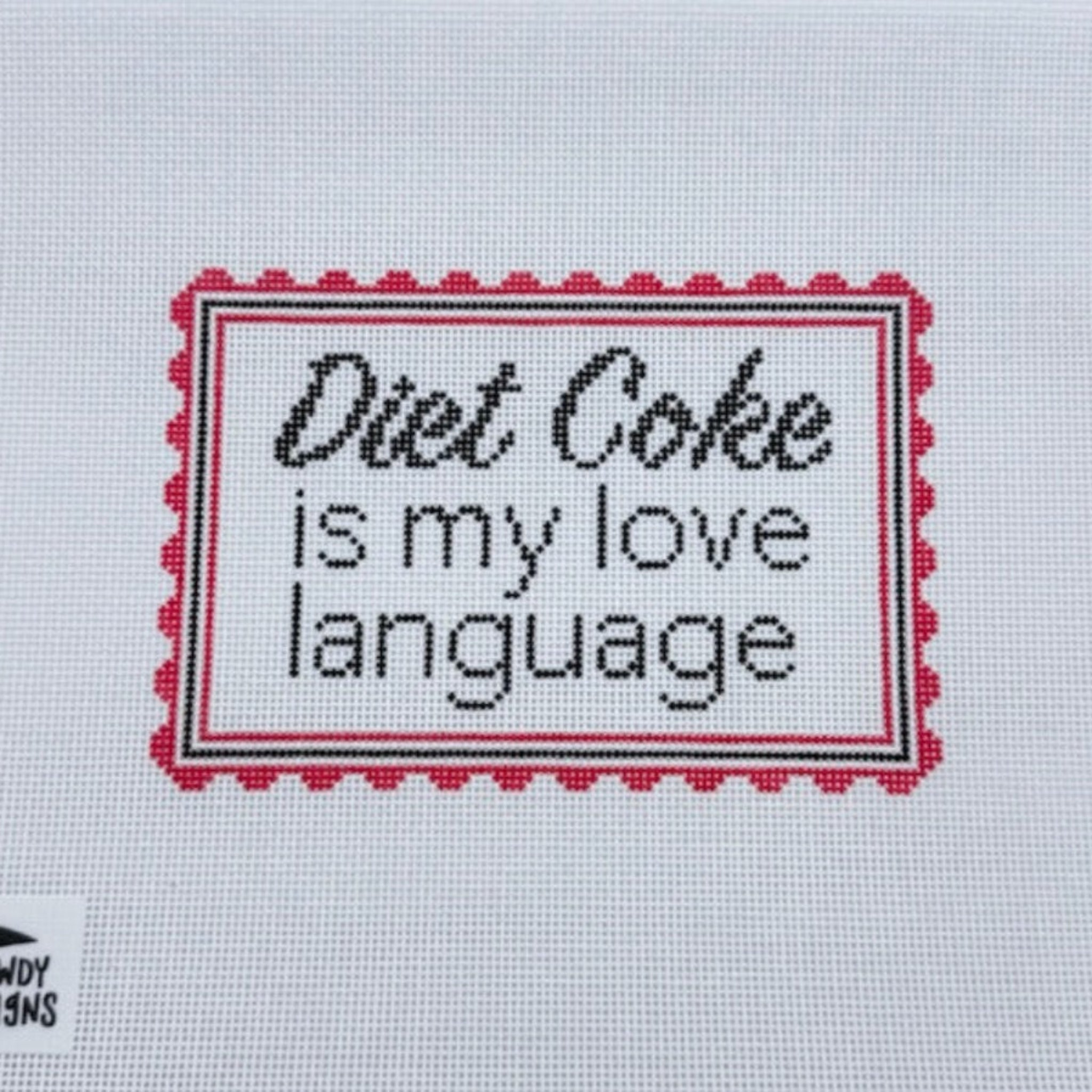 Love Language: Diet Coke- Fancy Stitch