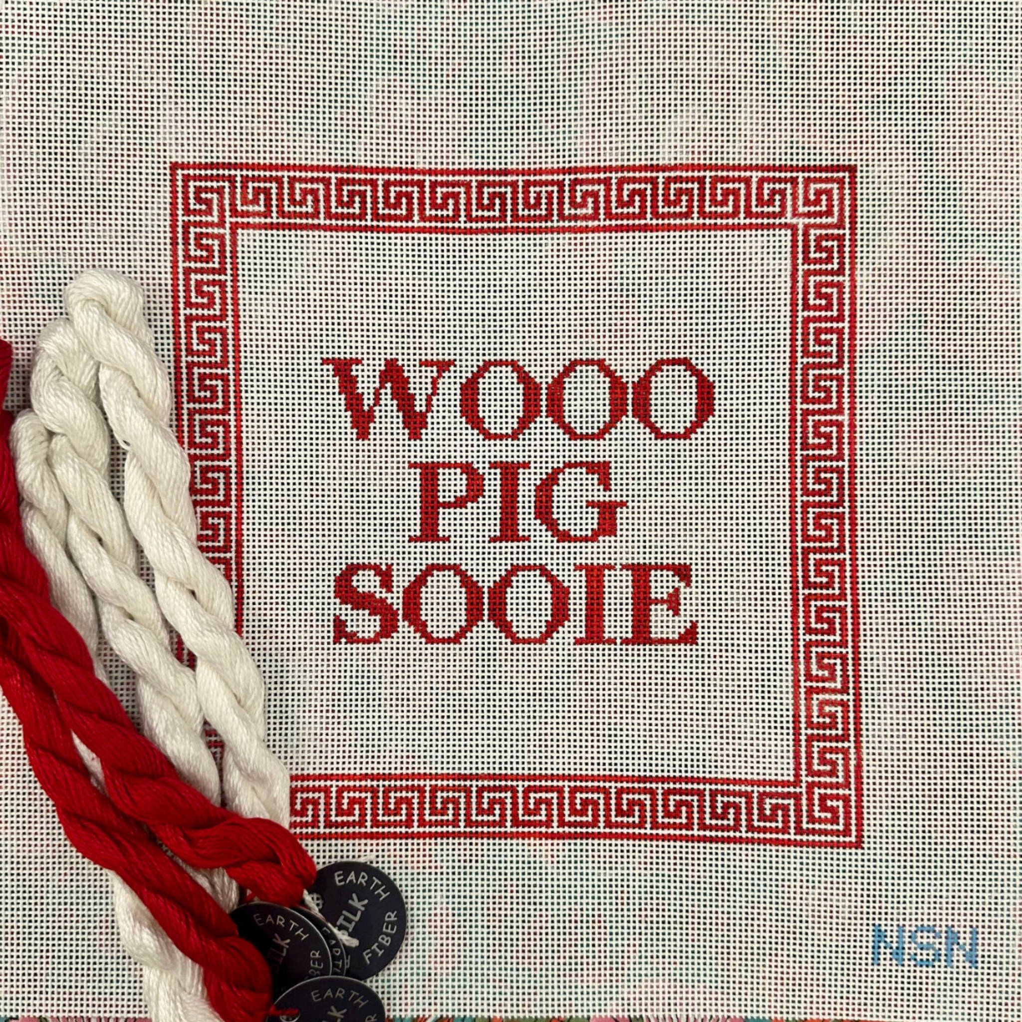 Wooo Pig Sooie Canvas- Fancy Stitch