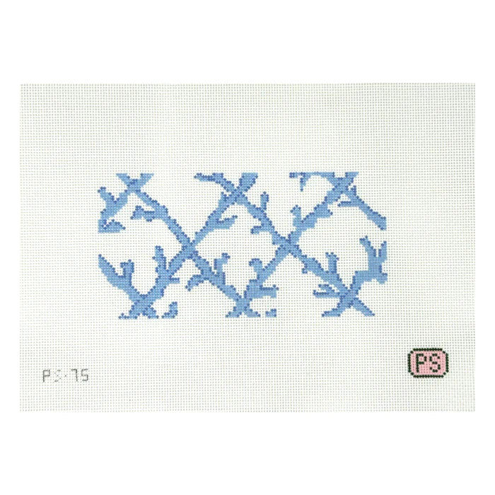 PS-75 Coral Lattice Clutch Insert - Blue Front View