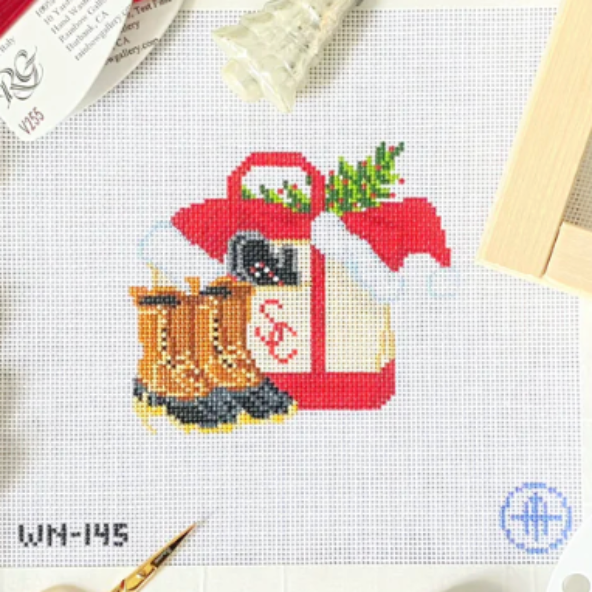 Santa's Tote- Fancy Stitch