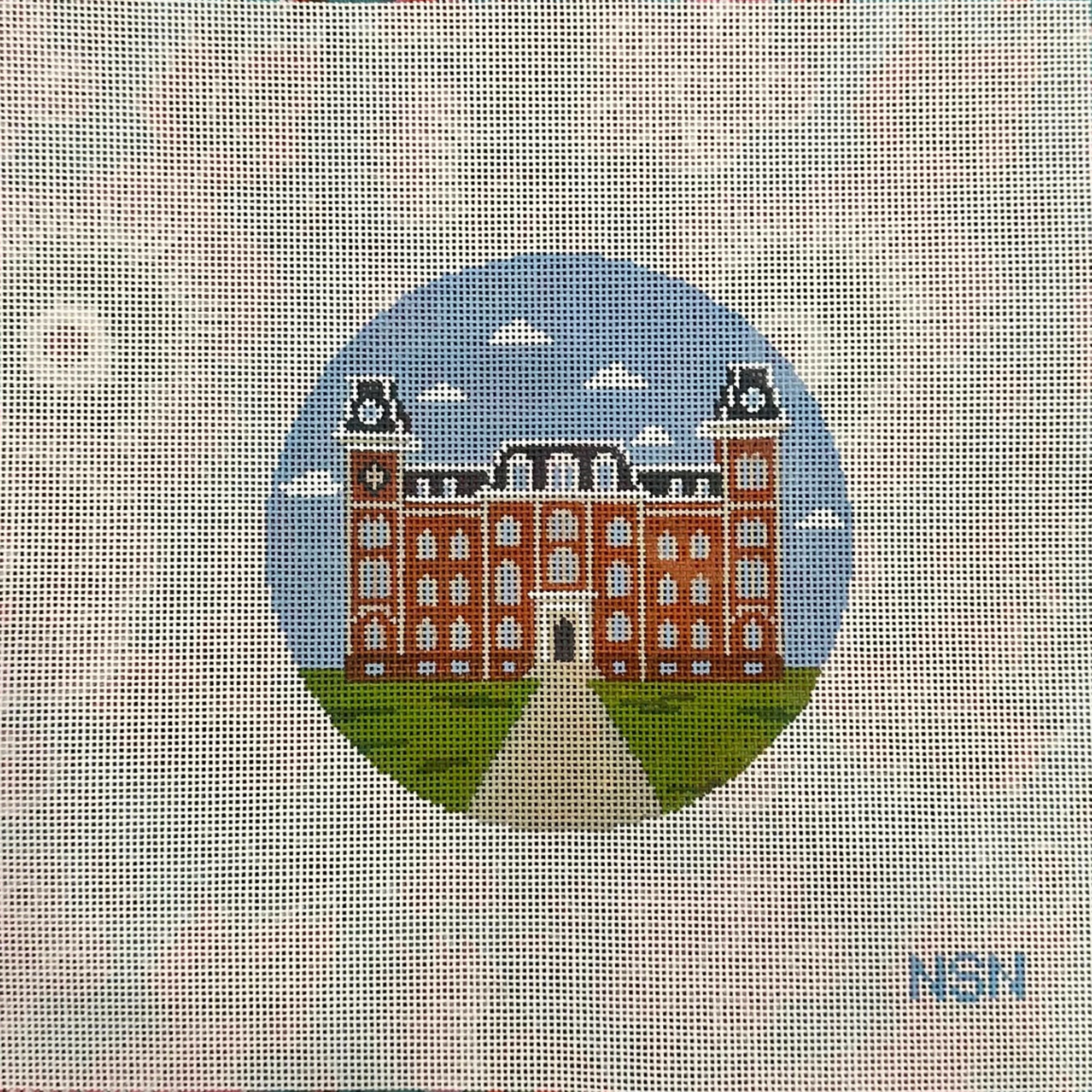 Old Main Round-Fancy Stitch