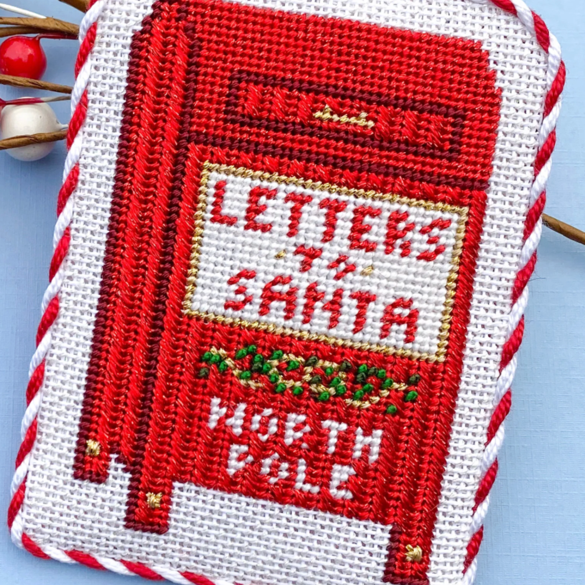 Letters to Santa Mailbox- Fancy Stitch