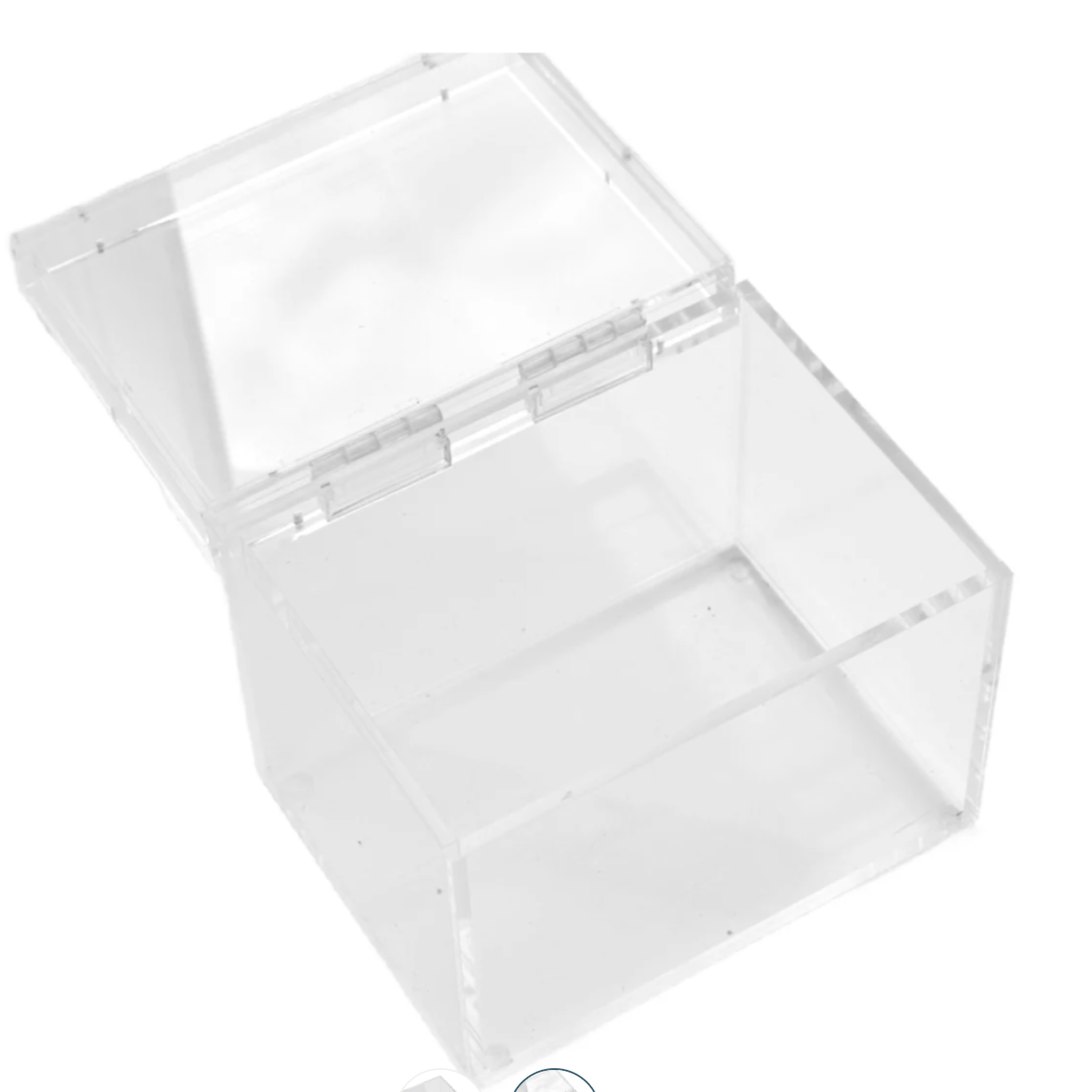 Acrylic Box-Hinge Top- The Fancy Stitch