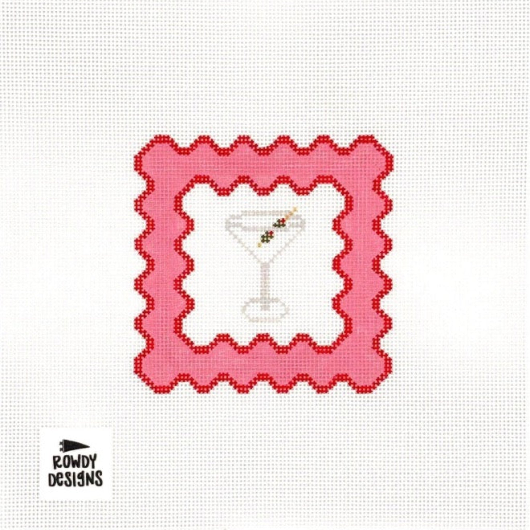 Dirty Martini Coaster- Fancy Stitch