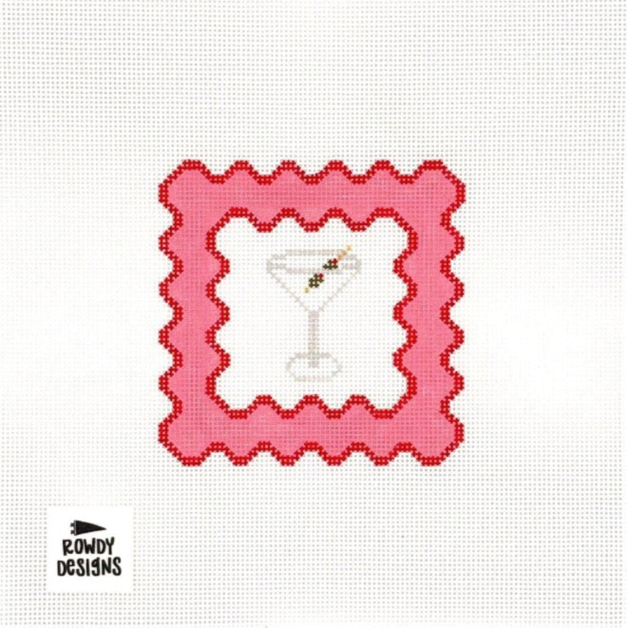 Dirty Martini Coaster- Fancy Stitch