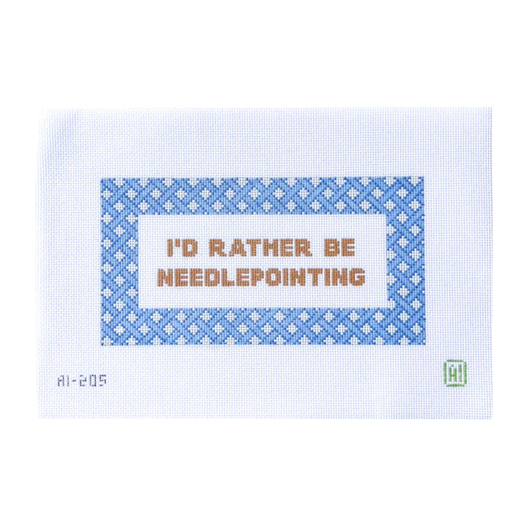 I'd Rather Be Needlepointing-The Fancy Stitch