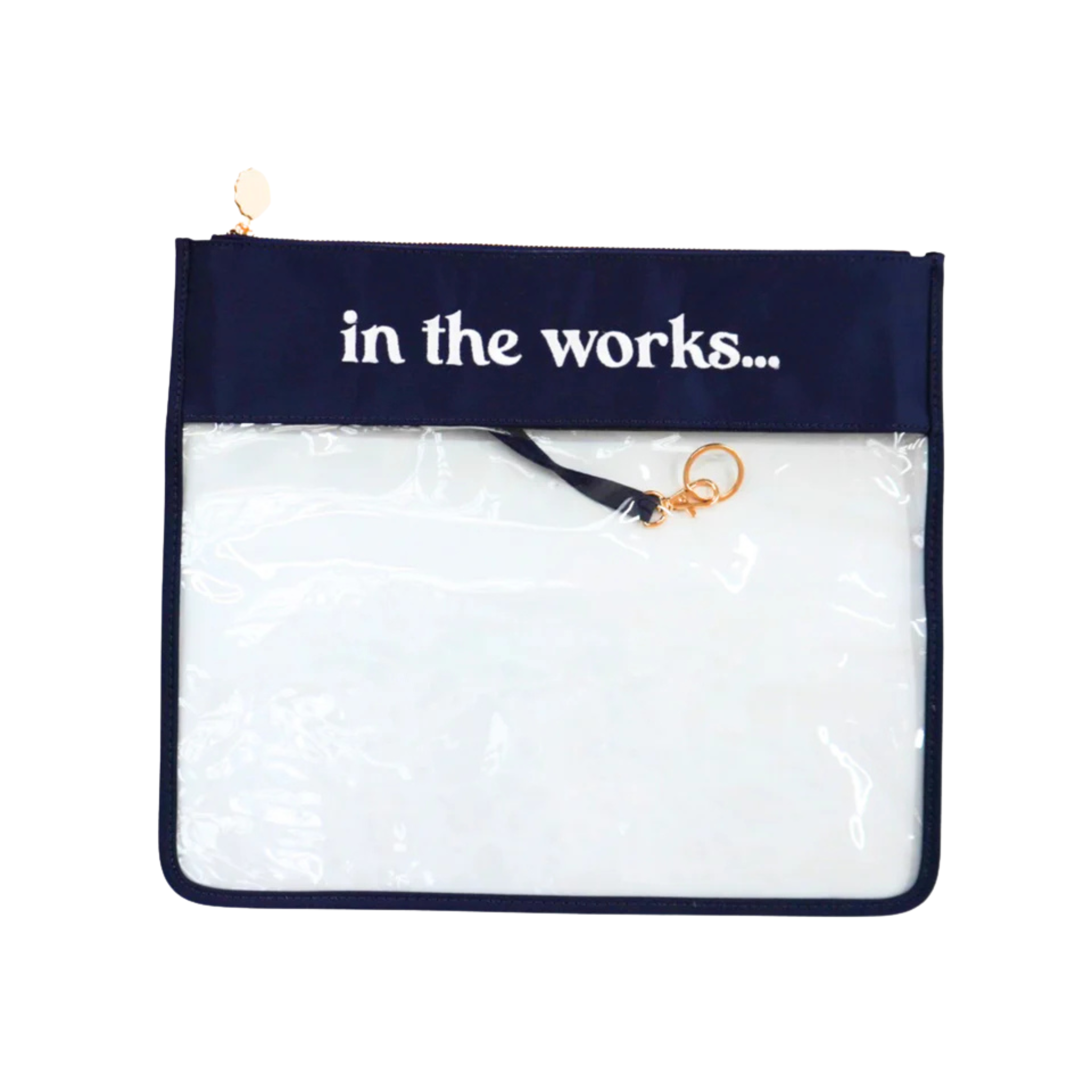 In The Works Project Bag in Navy-The Fancy Stitch