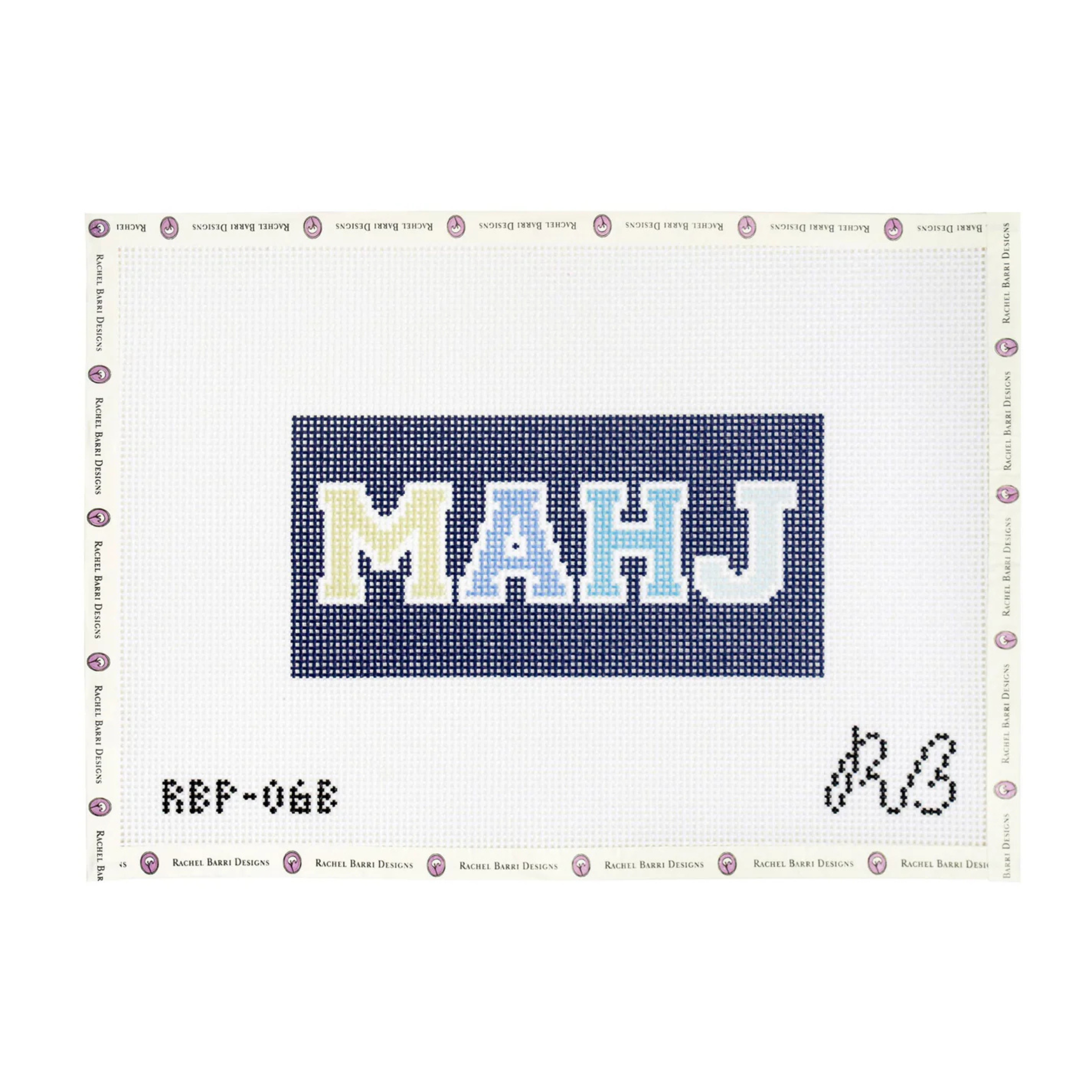 Mahj-Blue-The Fancy Stitch