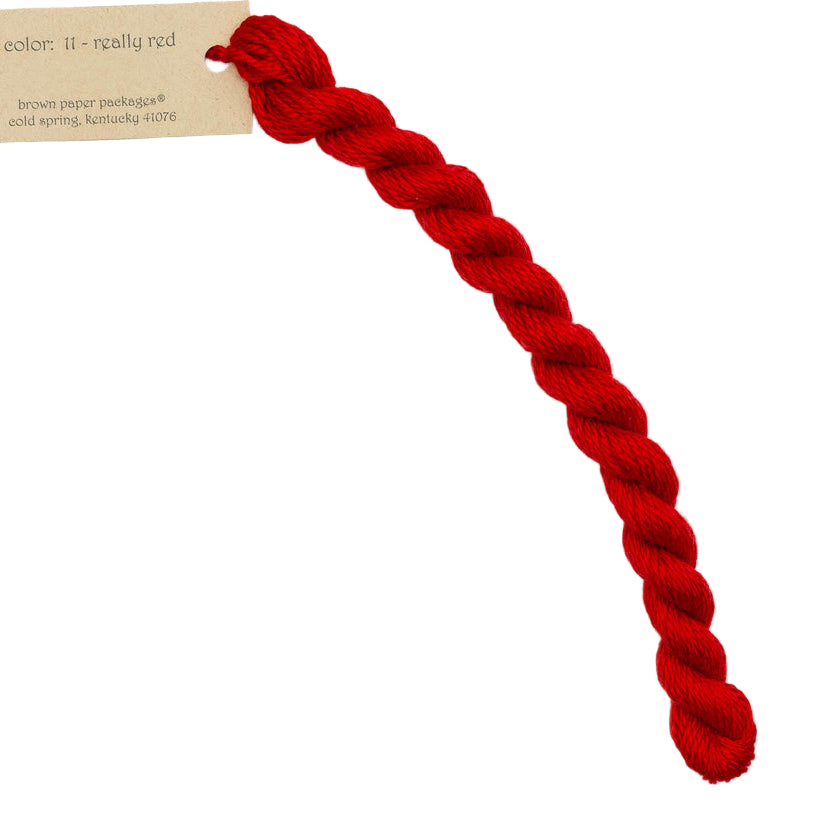 Silk & Ivory 011 Really Red- The Fancy Stitch