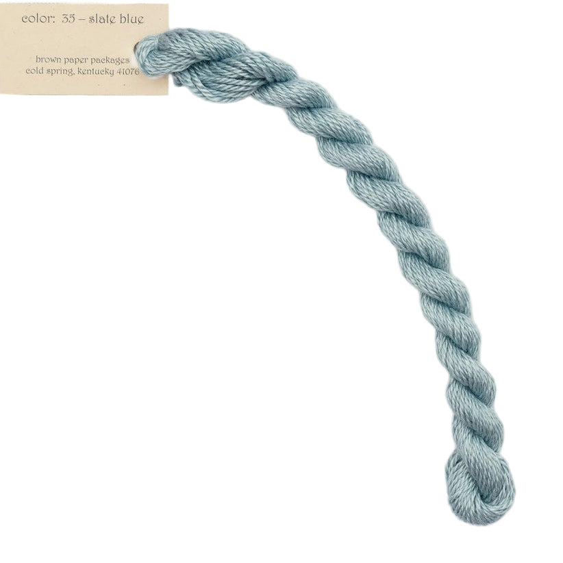 Silk & Ivory 035 Slate Blue- The Fancy Stitch