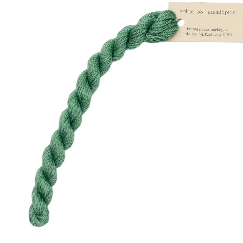 Silk & Ivory 038 Eucalyptus- The Fancy Stitch