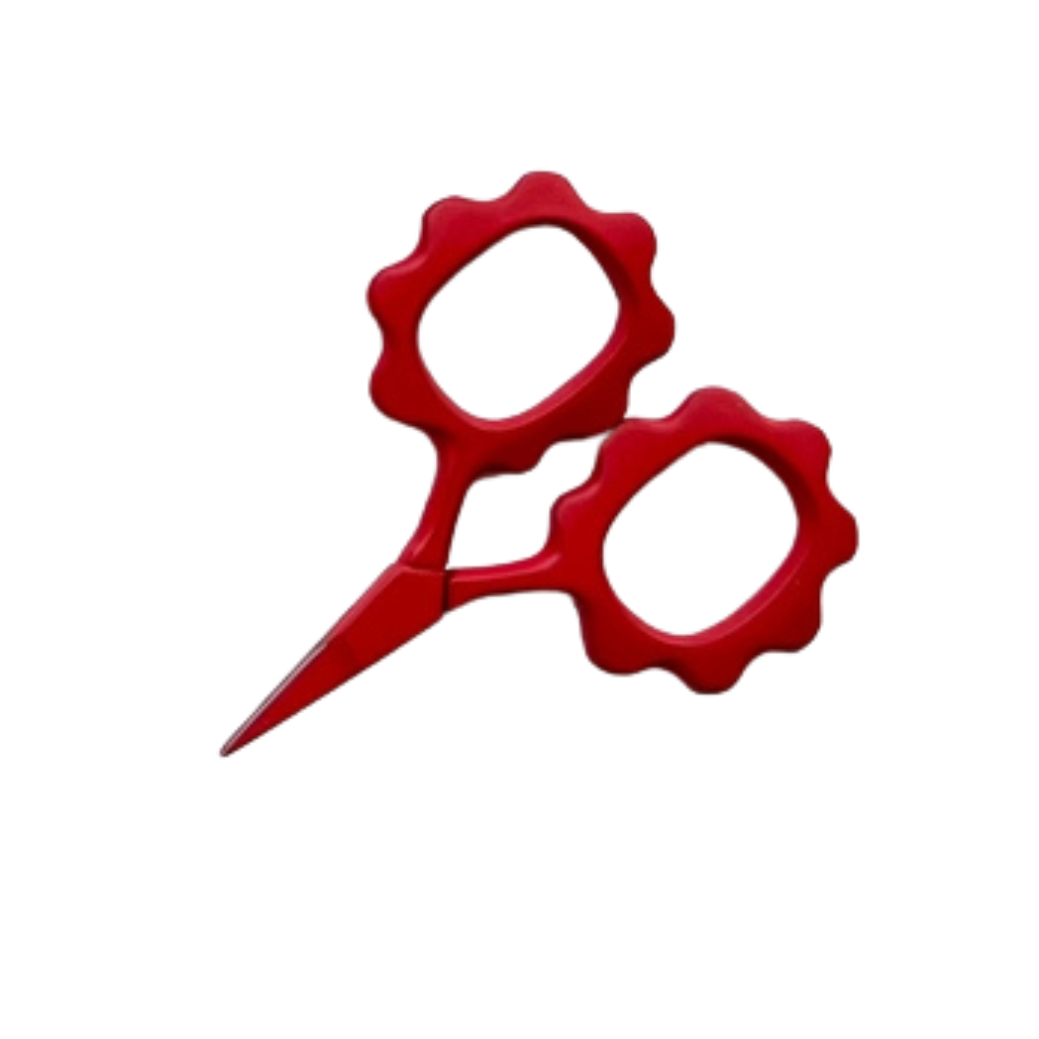 Small Flower Scissors in Cranberry - The Fancy Stitch