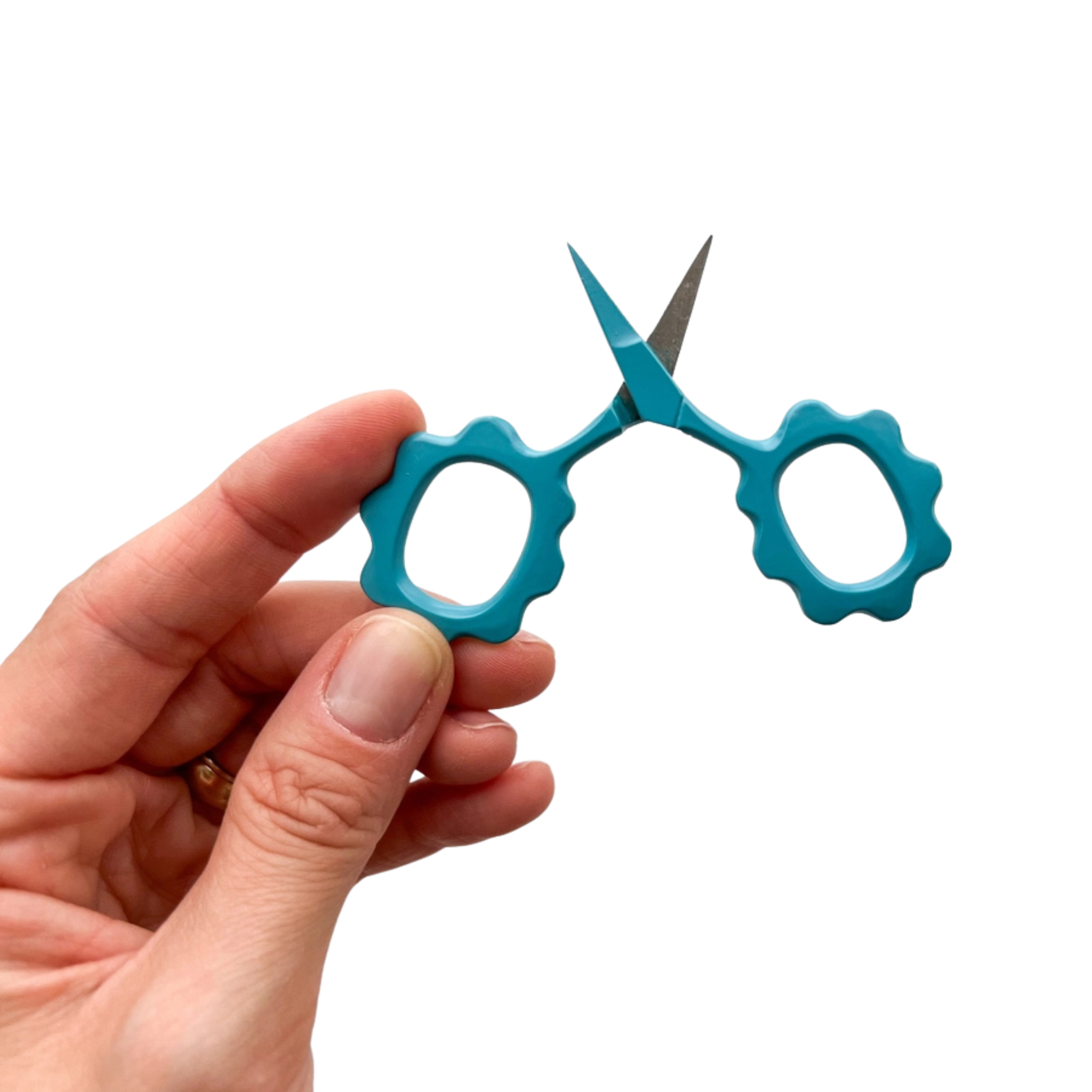 Small Flower Scissors in Ocean-The Fancy Stitch