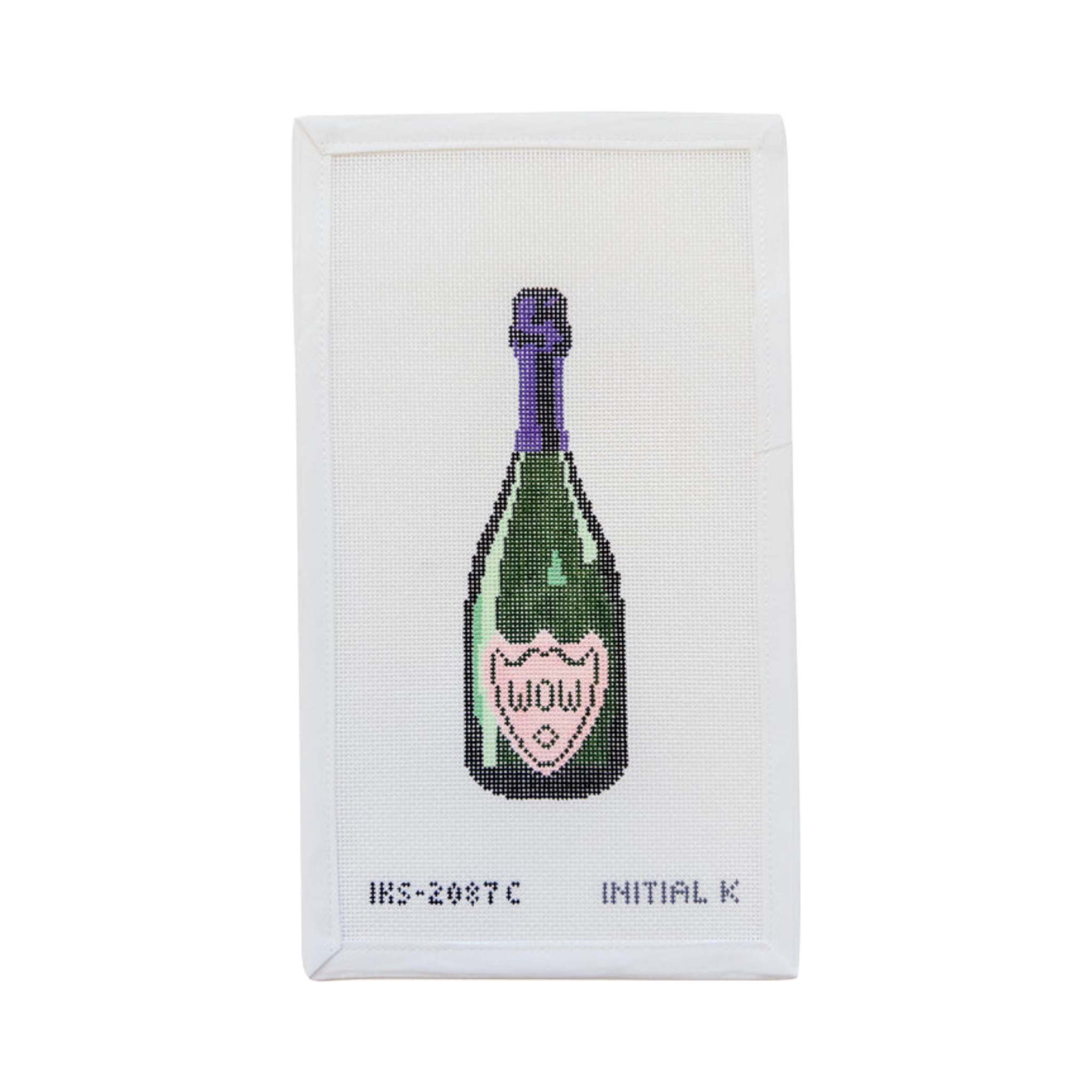 Wow Champagne Ornament-The Fancy Stitch