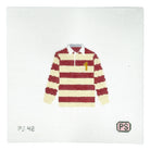PS-42 Red & Cream Rugby Front View 