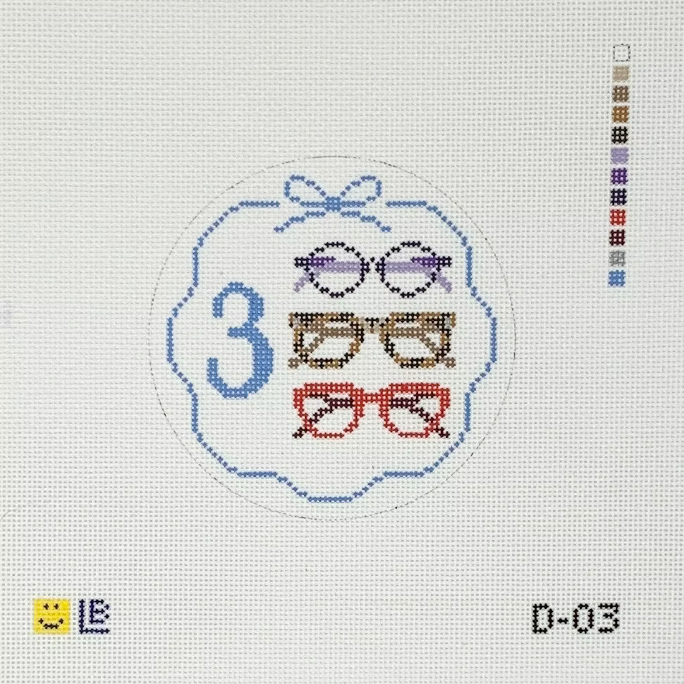 12 Days of Needlepoint - 3 Spectacles-The Fancy Stitch