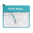 In The Works Project Bag in Teal - Fancy Stitch