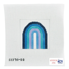 Blue Rainbow Square-The Fancy Stitch