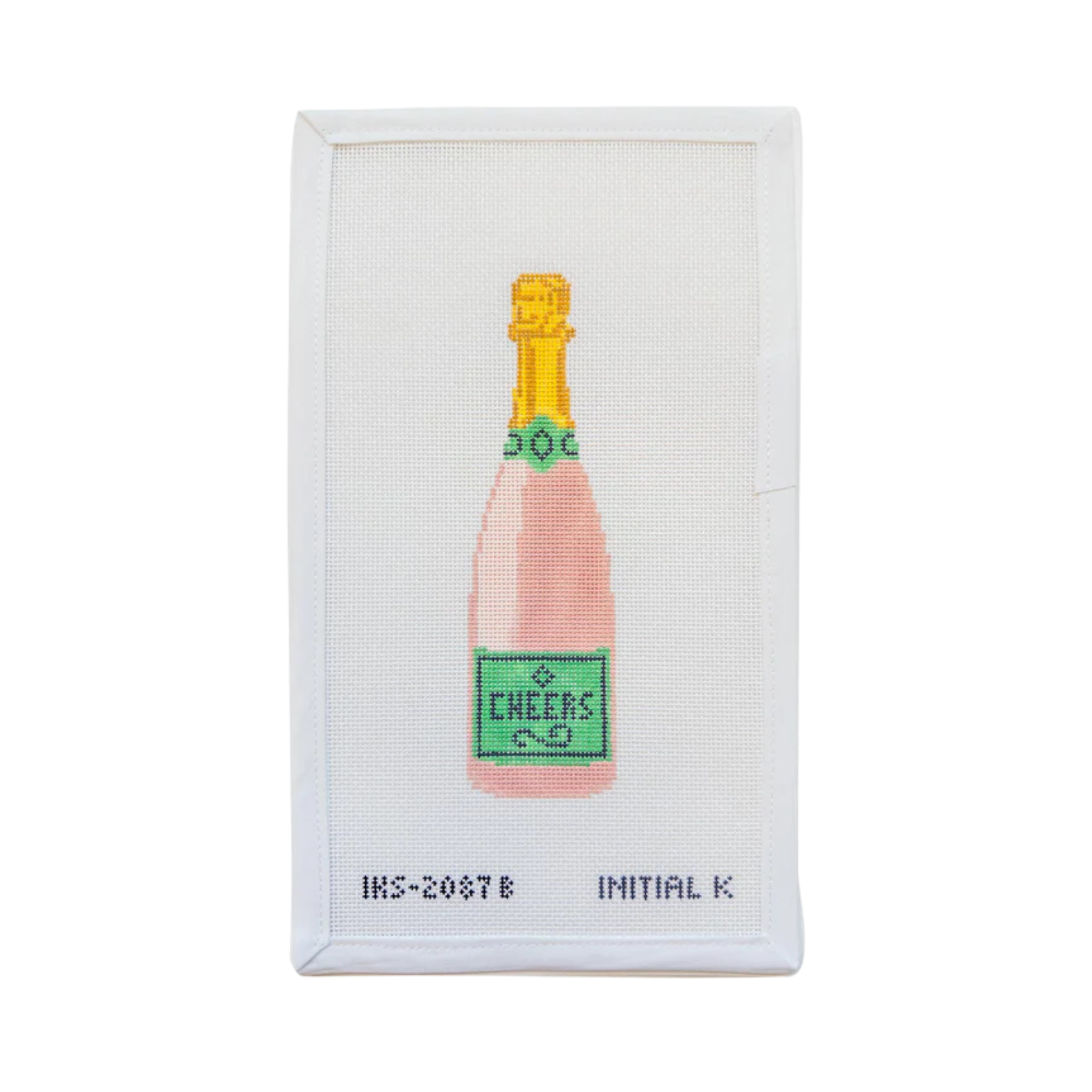 Cheers Champagne Ornament-The Fancy Stitch