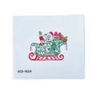 Chinois Sleigh with Santa Canvas-The Fancy Stitch