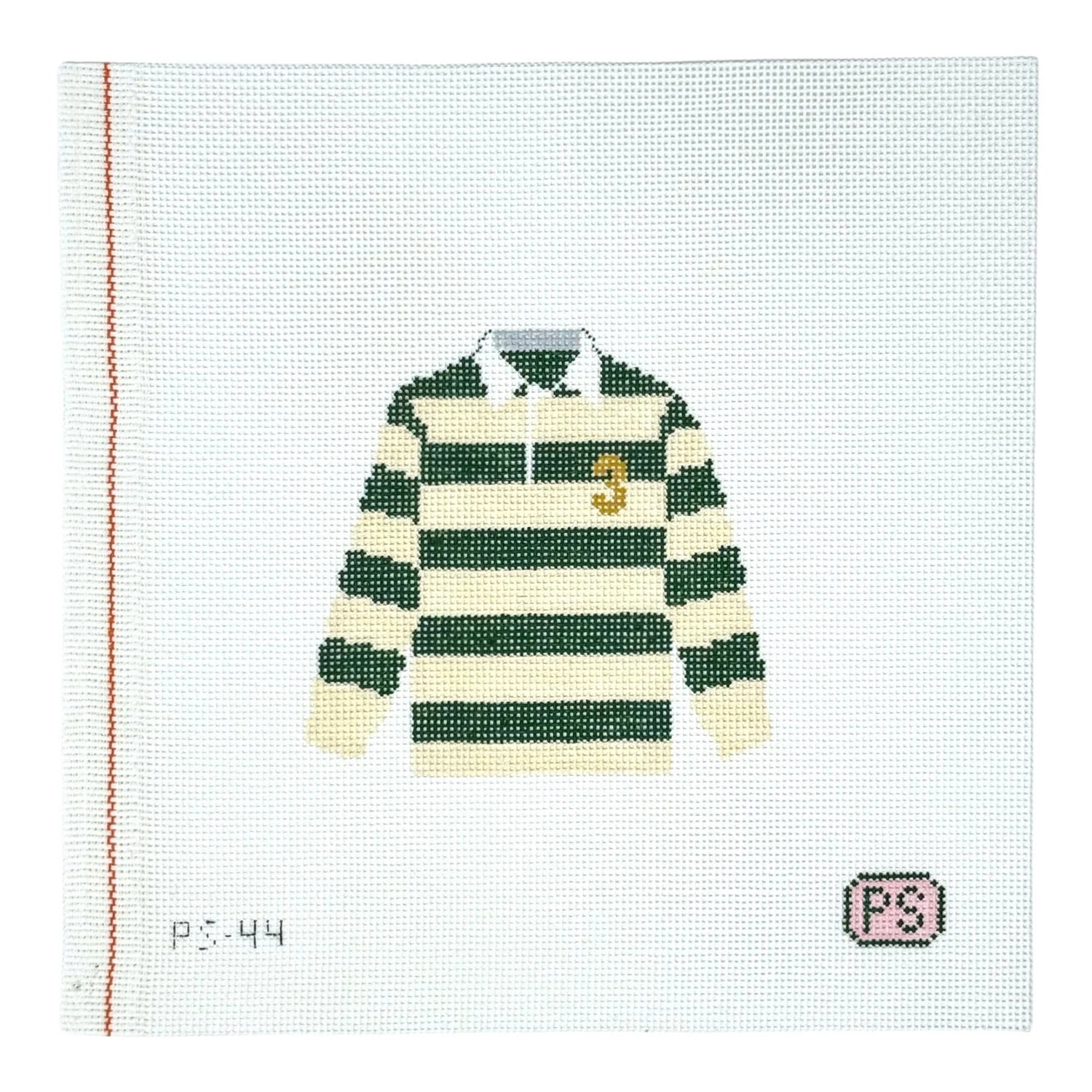 PS-44 Green & Cream Rugby Front View 