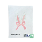 Gingham Bunny Ears in Pink-The Fancy Stitch
