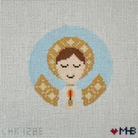 (WS) Angel Boy Brunette Round- The Fancy Stitch