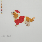 Santa Cavalier King Charles Spaniel-Fancy Stitch