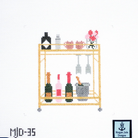 Bar Cart- Fancy Stitch