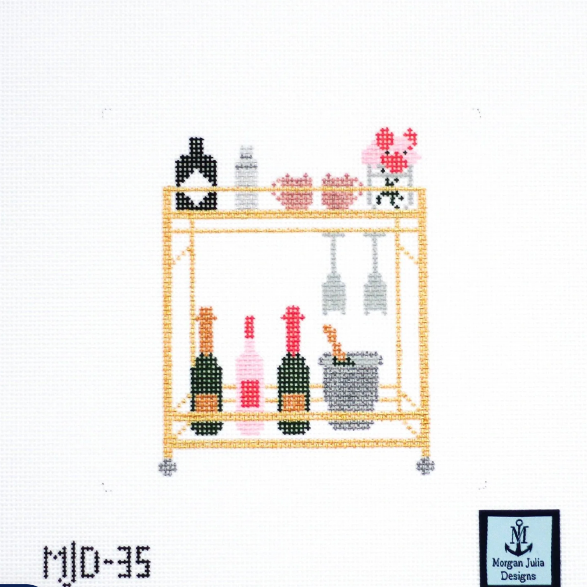 Bar Cart- Fancy Stitch