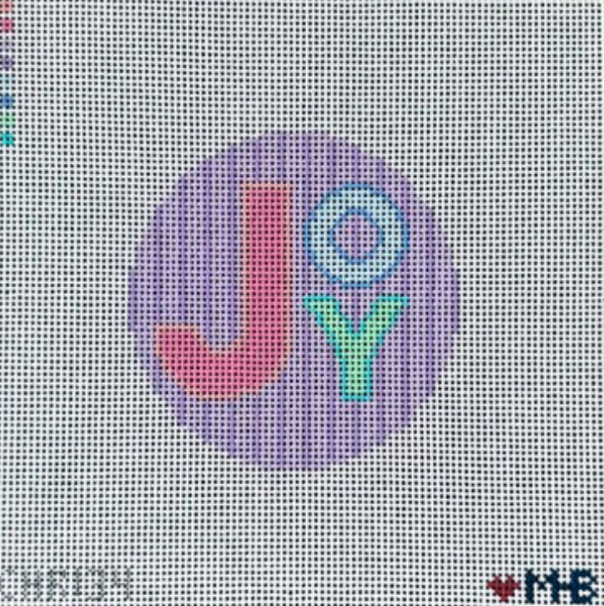 (WS) JOY Stripes Round- The Fancy Stitch