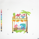 Resort Bar Cart- Fancy Stitch