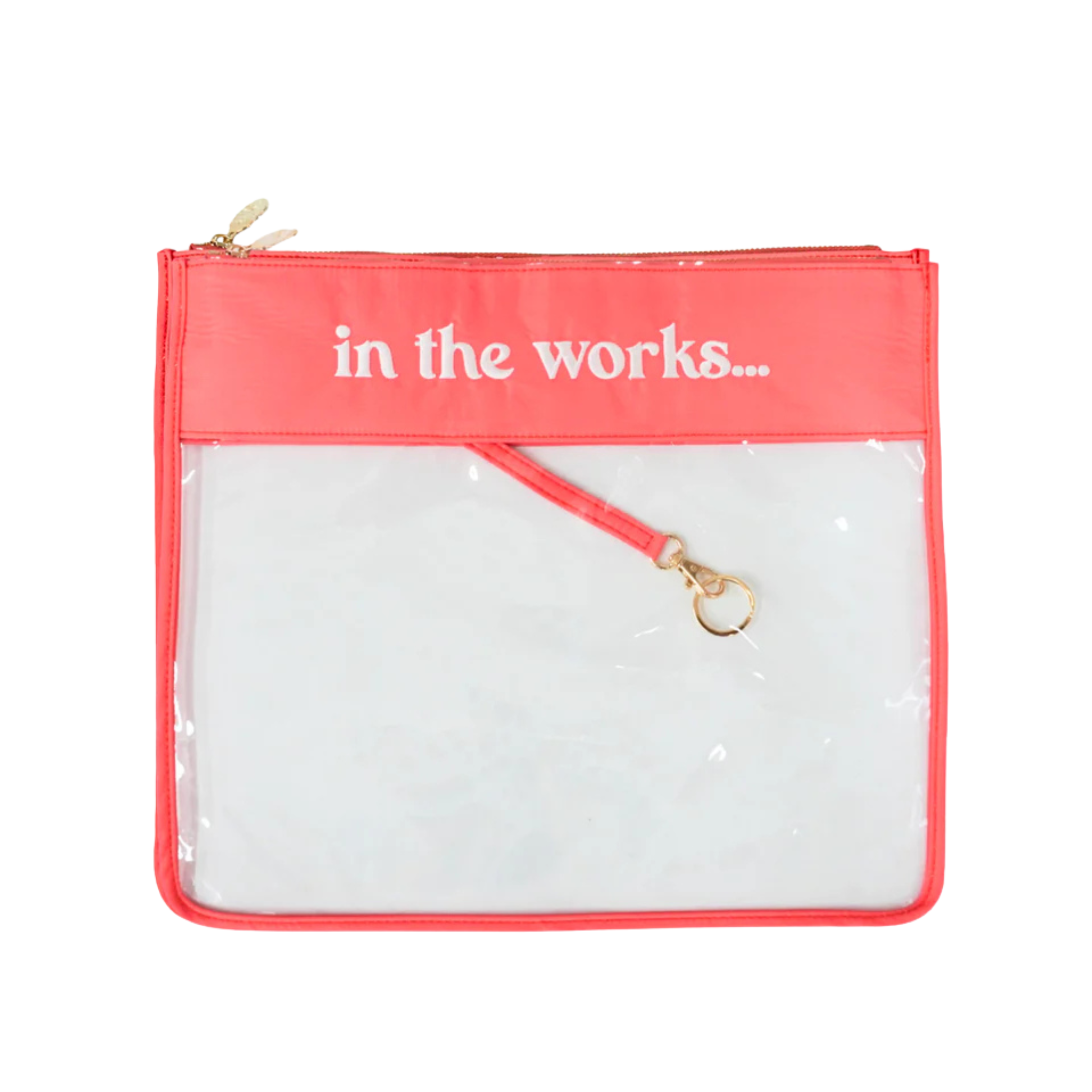 In The Works Project Bag in Coral-The Fancy Stitch