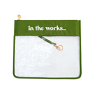 In The Works Project Bag in Olive Green-The Fancy Stitch