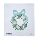 Mahjong Wreath Printed Canvas-The Fancy Stitch