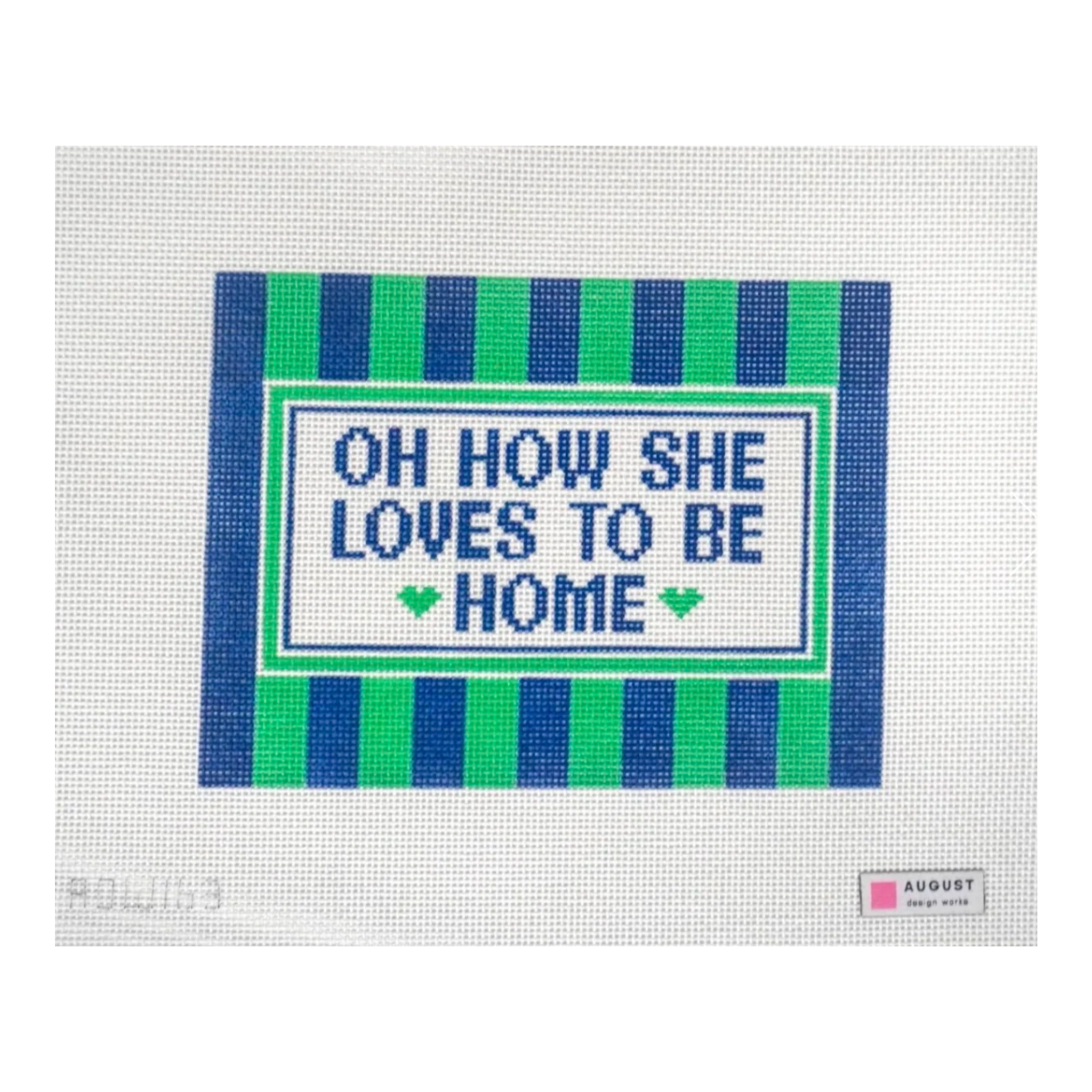 Oh How She Loves To Be Home-The Fancy Stitch