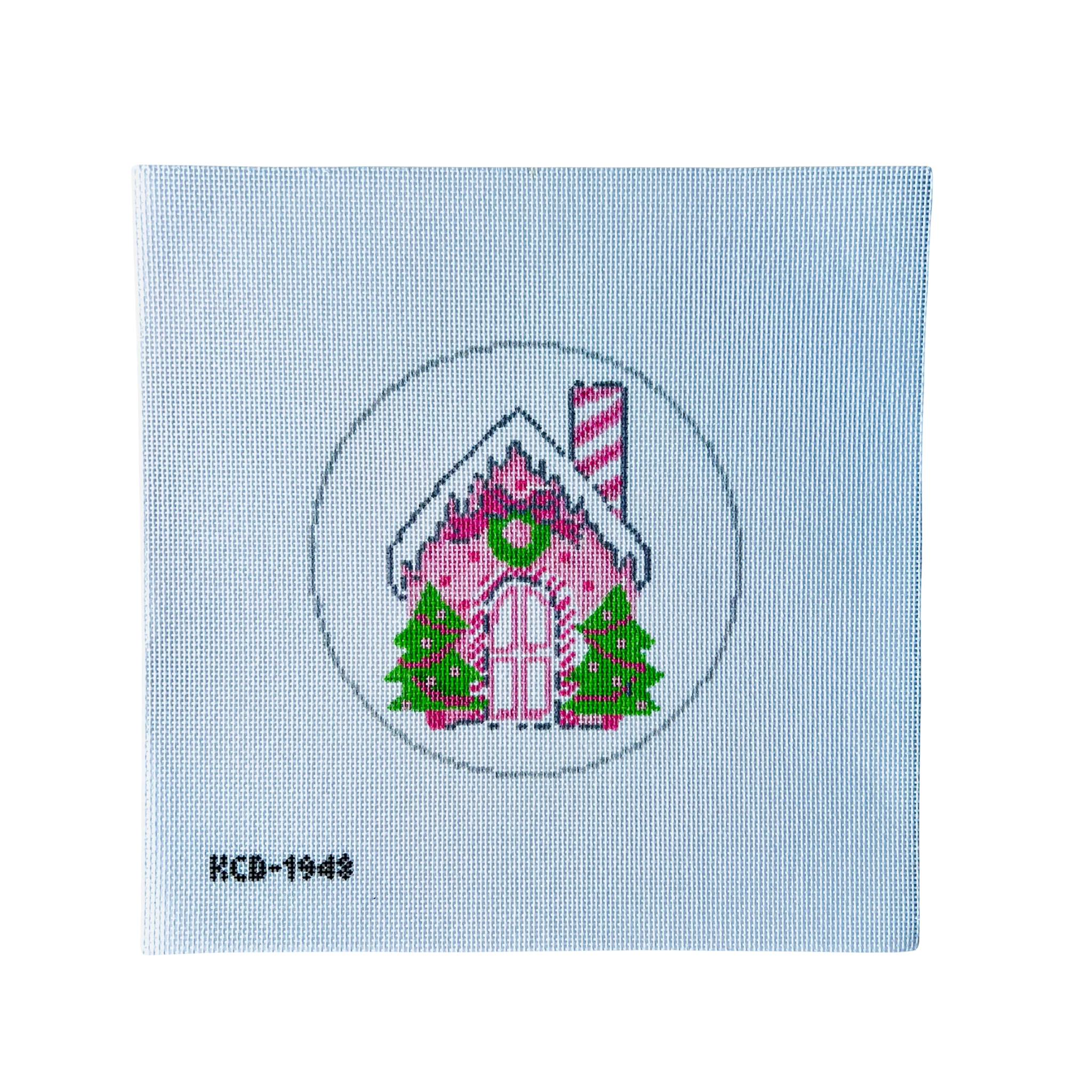 Pink Gingerbread House-The Fancy Stitch