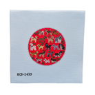 Red Christmas Dogs Round-The Fancy Stitch