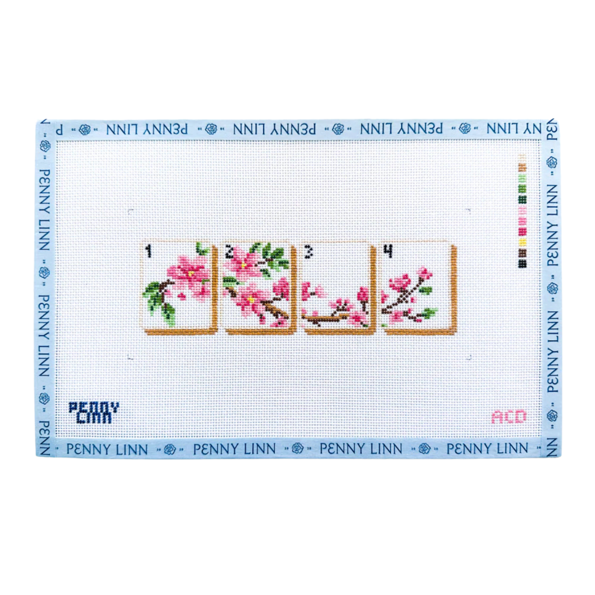 Tile Set Flowers-Fancy Stitch