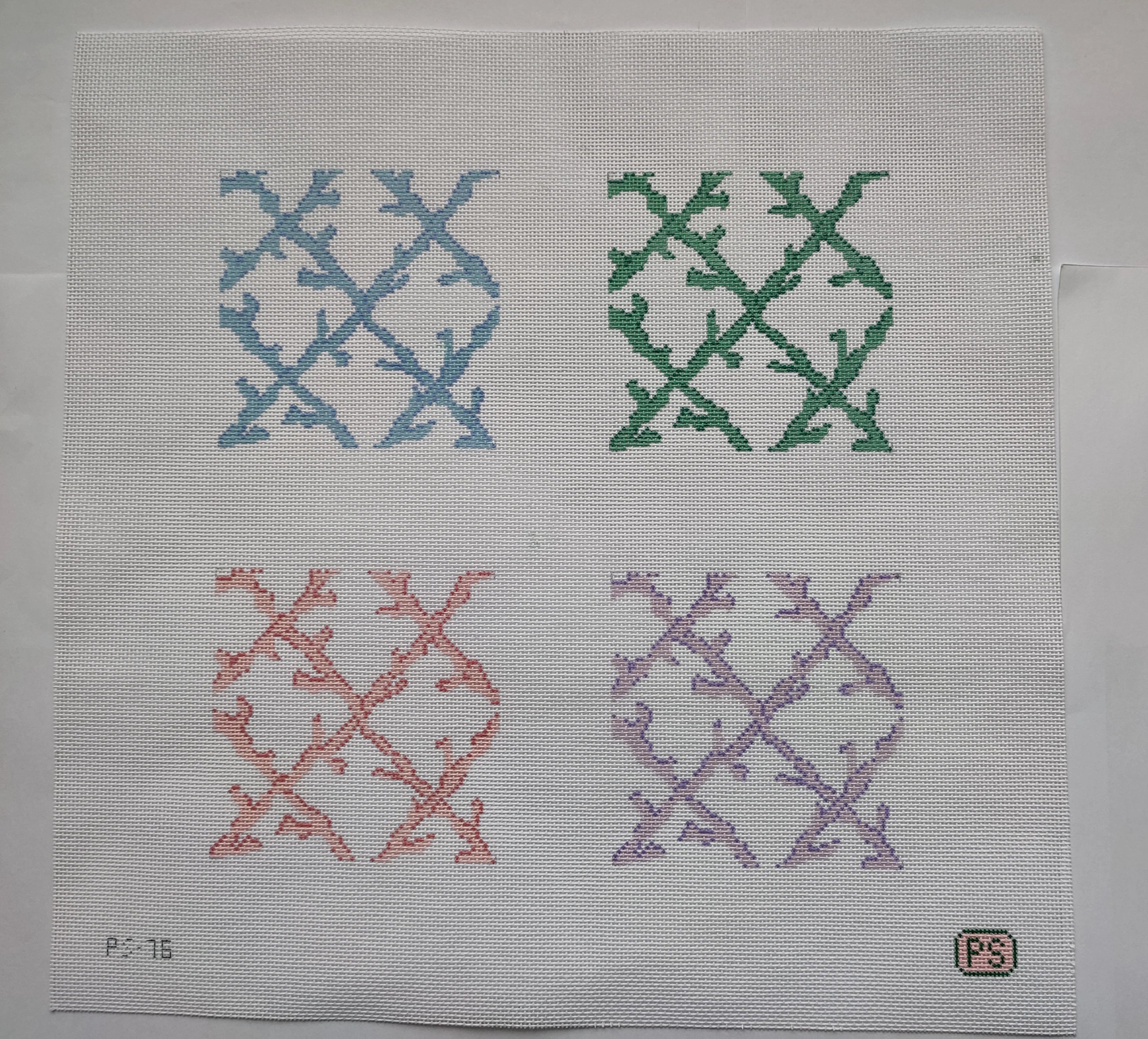 PS-76 Coral Lattice Coaster Set Front View 