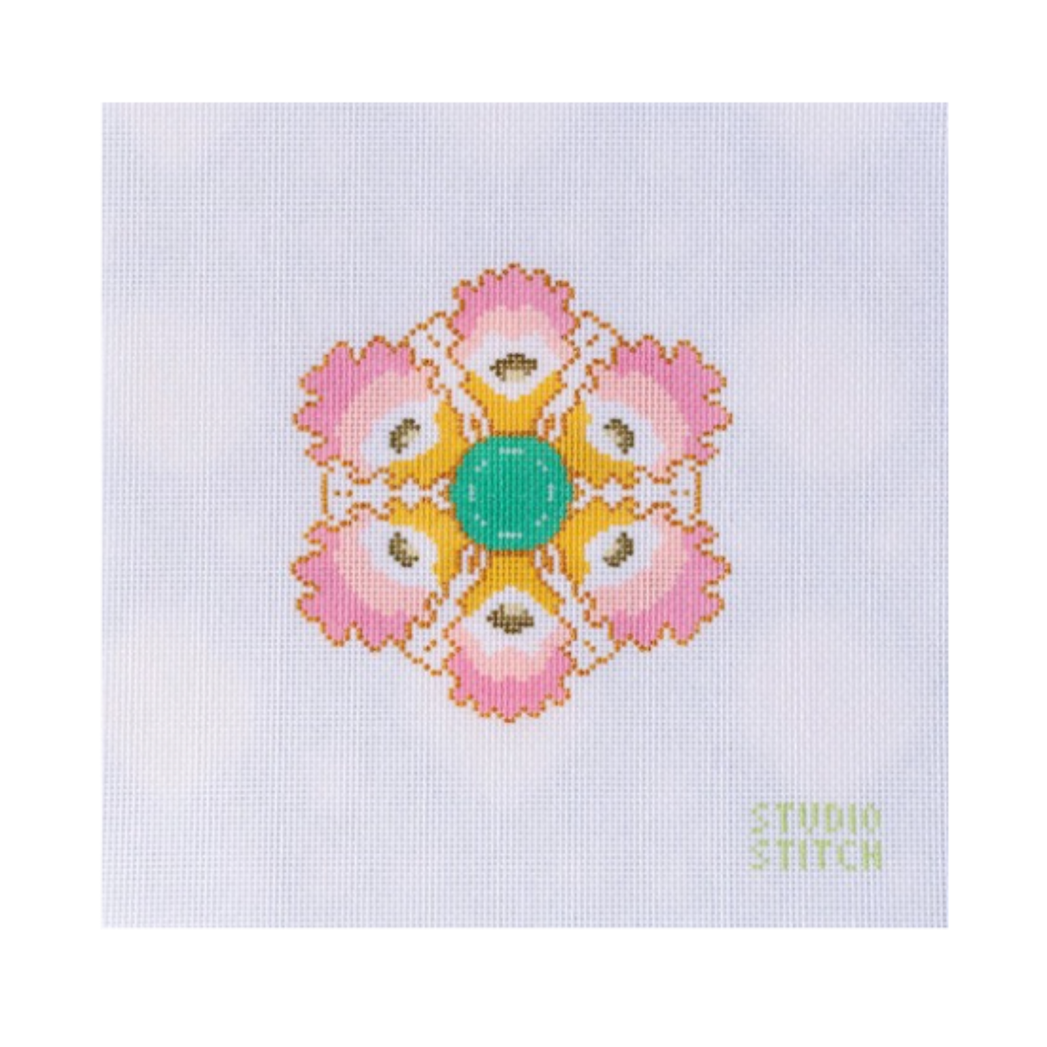 Pink Oyster Plate-The Fancy Stitch